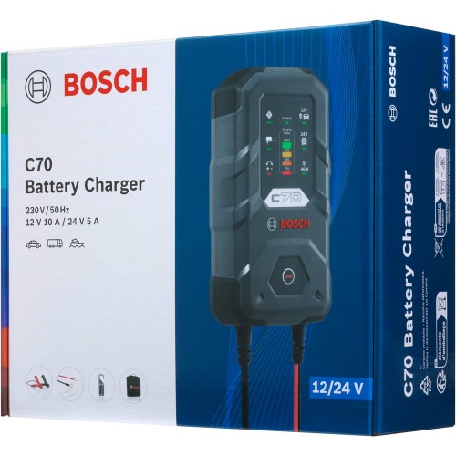 Зарядний пристрій для акумуляторів Bosch C70 12/24V 10A (0189911070)