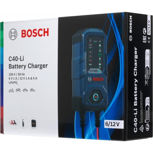 Зарядний пристрій для акумуляторів Bosch C40-Li 6/12V 5A (0189921040)