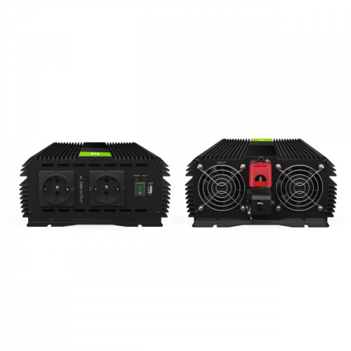 Перетворювач напруги Green Cell PRO INVGC12 12V to 230V 3000W/6000W з USB модифікований синус