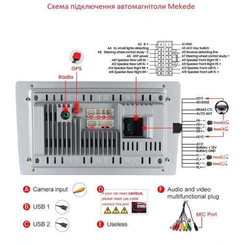 Автомагнітола серії Mekede M200S 2K 9" 2/32 (9" 2K Qled 8core 9863 2/32 4G CarPlay/Android Auto)