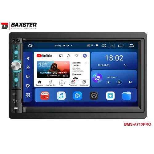 Мультимедіа 2-DIN Baxster BMS-А710PRO Android 12 2/32