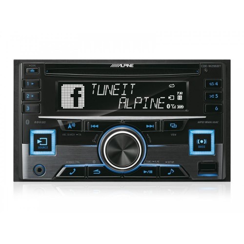 2-DIN CD/MP3-ресивер Alpine CDE-W296BT