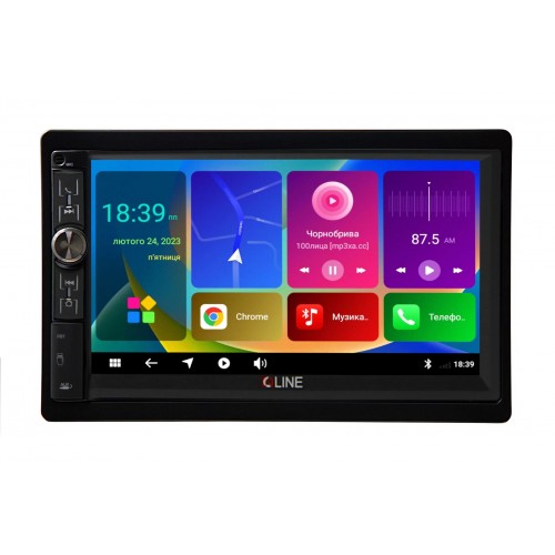 Мультимедіа 2-DIN Qline Dino-1502 Android 11 4/64 з круговим оглядом