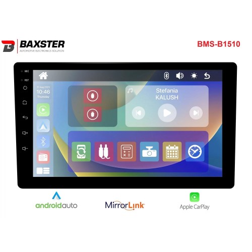 Мультимедійний центр Baxster BMS-B1510 Carply/AndroidAuto 10"