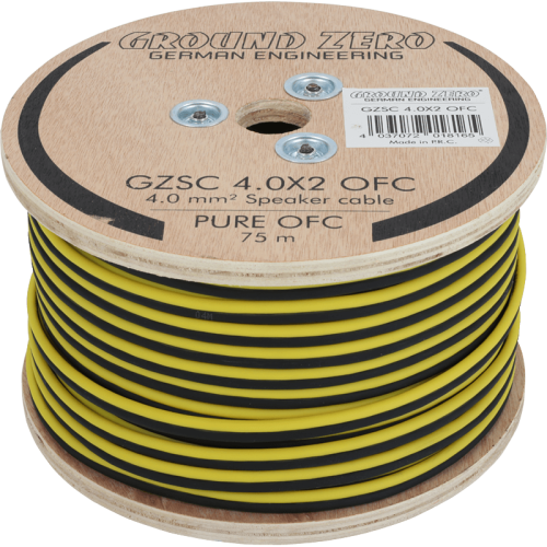 Кабель акустичний Ground Zero GZSC 4.0X2 OFC – Ground Zero – Бухти <br><br> Купити в SQaudio – Оригінальна якість – Можлива адресна доставка – Оплата при отриманні – Консультація перед покупкою 
