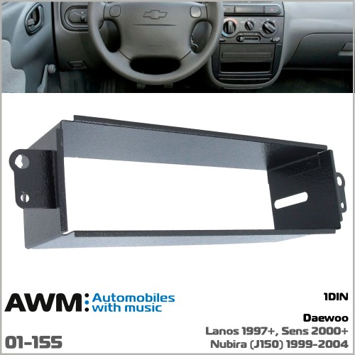 Шахта для крепления 1 DIN магнитолы Daewoo Lanos, Sens, Nubira AWM 01-155