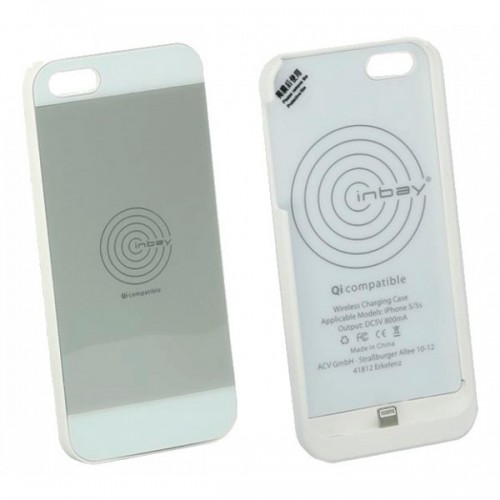 Чехол для беспроводной зарядки ACV 240000-20-01 Inbay для iPhone 5/5S white