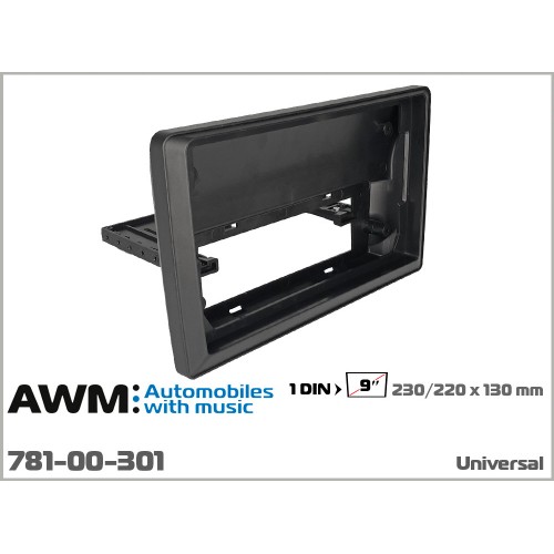 Перехідна рамка универсальная AWM для перехода 1 DIN на 9" (781-00-301)