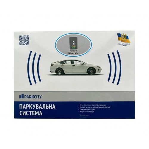 Паркувальна система Parkcity Kharkiv 6128/4M Dark Grey 4-датчики