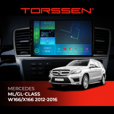 Штатна магнітола Torssen Mercedes ML/GL-class W166/X166 12-16 FL9 4+64Gb 4G Carplay DSP