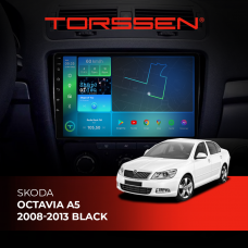 Штатна магнітола TORSSEN Skoda Octavia A5 08-13 black F10464 4G