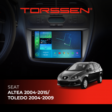 Штатна магнітола Torssen 2K Seat Altea 04-15/Toledo 04-09 F98256 4G Carplay DSP