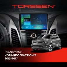 Штатна магнітола Torssen 2K SsangYong Korando 3/Action 2 13-17 F98256 4G Carplay DSP