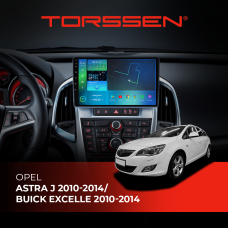 Штатна магнітола Torssen Opel Astra J 10-14/Buick Excelle 10-14 F98256 4G Carplay DSP