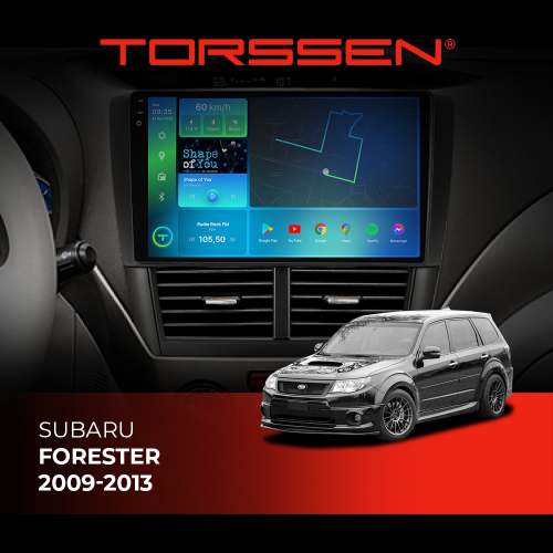 Штатна магнітола Torssen 2K Subaru Forester 09-13 F10464 4G Carplay DSP