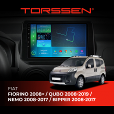 Штатна магнітола Torssen Fiat Fiorino 08+ /Qubo 08-19 / Nemo 08-17 / Bipper 08-17 F108256