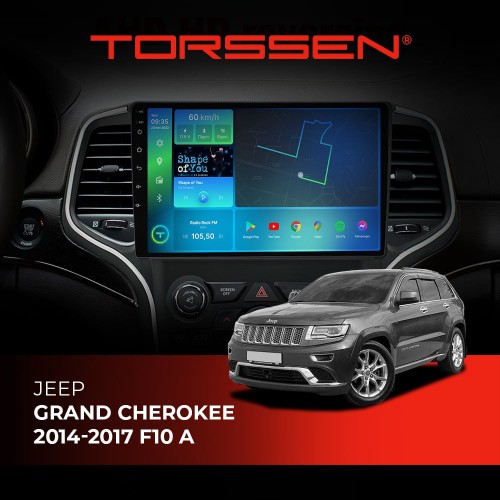 Штатна магнітола Torssen Jeep Grand Cherokee 2014-2017 A/B F108256 4G Carplay DSP