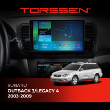 Штатна магнітола Torssen 2K Subaru Outback 3/Legacy 4 (2003-2009) F98256 DSP 4G Carplay DSP