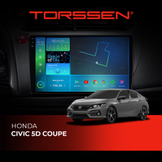 Штатна магнітола Torssen 2K Honda Civic 5D Coupe F98256 4G Carplay DSP