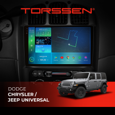 Штатна магнітола Torssen 2K Dodge/Chrysler/Jeep universal F10232 4G Carplay DSP