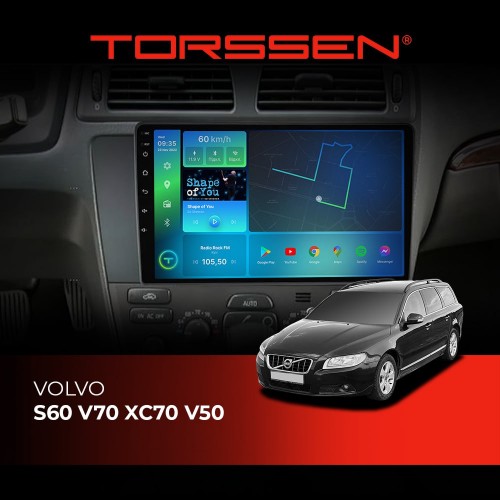 Штатна магнітола Torssen Volvo S60 V70 XC70 NF9 Carplay