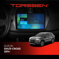 Штатна магнітола Torssen 2K Suzuki SX4/S-cross 14- F98256 4G Carplay DSP