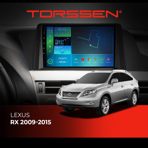 Штатна магнітола Torssen Lexus RX 09-15 F98256 4G Carplay DSP