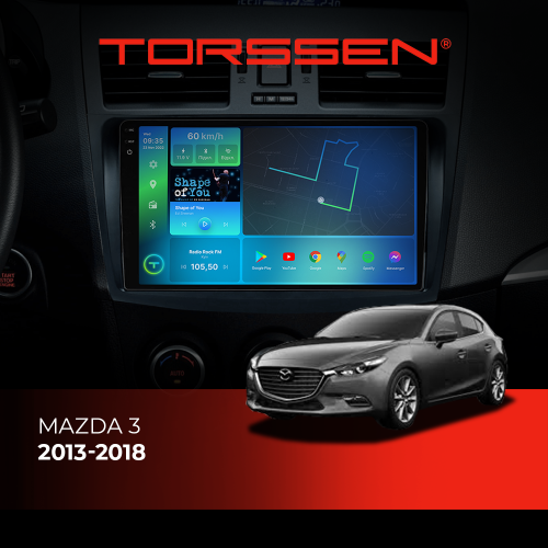 Штатна магнітола Torssen 2K DTS Mazda 3 13-18 F9432 4G Carplay DSP