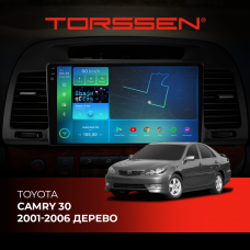 Штатна магнітола Torssen 2K DTS Toyota Camry 30 01-06 дерево F9432 4G Carplay DSP