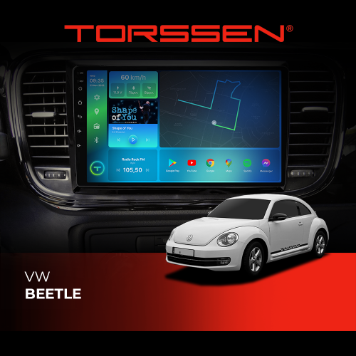 Штатная магнитола Torssen VW Beetle F98256 4G Carplay DSP