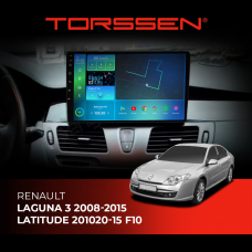 Штатна магнітола Torssen Renault Laguna 3 08-15 Latitude 10-15 FL10 4+64Gb 4G Carplay DSP