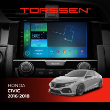 Штатная магнитола Torssen Honda Civic 16-18 F98256 4G Carplay