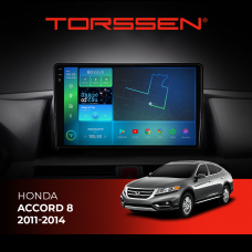 Штатна магнітола Torssen 2K Honda Accord 8 11-14- F108256 4G Carplay DSP