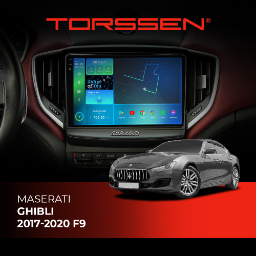 Штатна магнітола Torssen 2K Maserati Ghibli 2017-2020 F96128 4G Carplay DSP