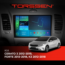 Штатна магнітола Torssen 2K DTS Kia Cerato 3 12-19,Forte 13-18,K3 12-18 F9432 4G Carplay DSP