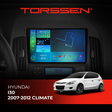 Штатна магнітола Torssen 2K DTS Hyundai i30 2007-2012 climate F9432 4G Carplay DSP