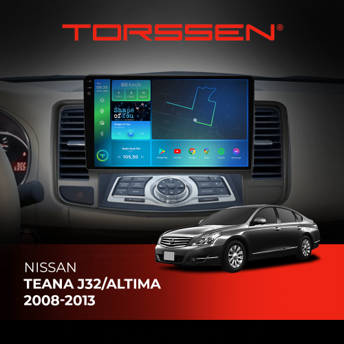 Штатна магнітола Torssen 2K DTS Nissan Teana J32/Altima 08-13 F10432 4G Carplay DSP