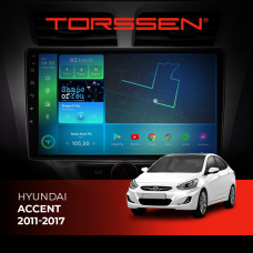 Штатна магнітола TORSSEN Hyundai Accent 2011-2017 F9464 4G