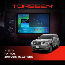 Штатна магнітола Torssen 2K Nissan Patrol 11-16 Y6 дерево F98256 4G Carplay DSP