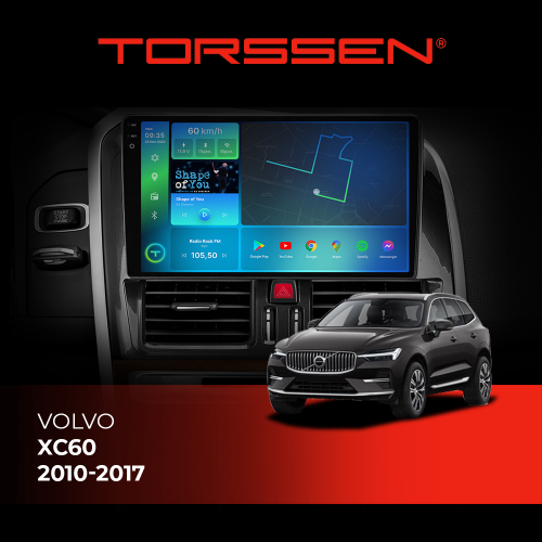 Штатна магнітола Torssen 2K Volvo XC60 10-17 F9432 4G Carplay DSP