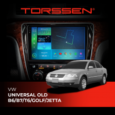 Штатна магнітола Torssen 2K VW Universal Old B6/B7/T6/Golf/Jetta F108256 4G Carplay DSP