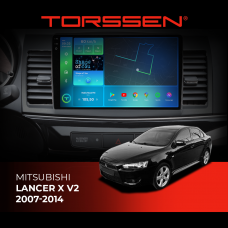 Штатна магнітола Torssen 2K Mitsubishi Lancer X V2 2007-2014 F9232 4G Carplay DSP