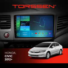 Штатная магнитола Torssen Honda Civic 2012+ F98256 4G Carplay