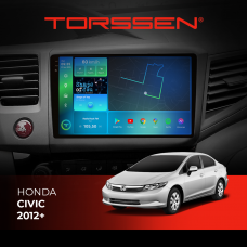 Штатна магнітола Torssen 2K DTS Honda Civic 2012+ F9432 4G Carplay DSP