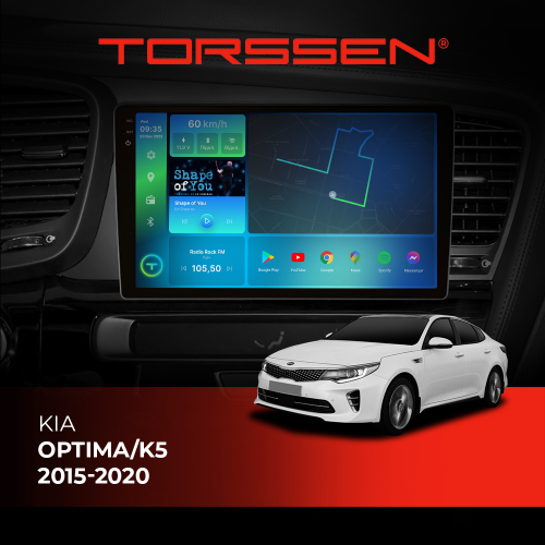 Штатна магнітола Torssen 2K DTS Kia Optima/K5 2011-2015 F9432 4G Carplay DSP