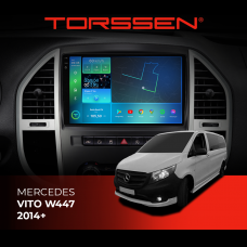 Штатна магнітола Torssen 2K DTS Mercedes Vito W447 2014+ F10432 4G Carplay DSP