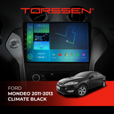 Штатна магнітола Torssen Ford Mondeo 11-13 climate black FL10 4+64Gb 4G Carplay DSP