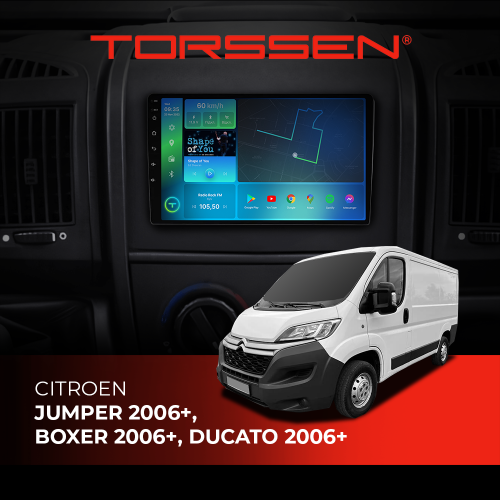 Штатная магнитола Torssen Citroen Jumper 06+, Peugeot Boxer 06+, Fiat Ducato 06+ F9116