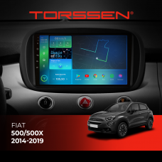 Штатна магнітола Torssen Fiat 500/500X 14-19 FL9 4+64Gb 4G Carplay DSP