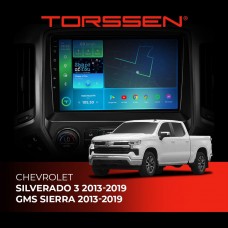 Штатна магнітола Torssen Chevrolet Silverado 3 13-19 GMS Sierra 13-19 FL9 4+64Gb 4G Carplay DSP